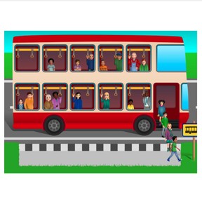 On the bus: Subtraction to 20