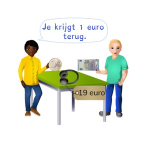 Teruggeven met hele bedragen t/m 20 euro