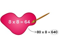 Mental math to multiply numbers that are multiples of 10