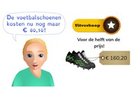 Halveren van een kommabedrag