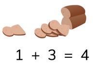 Recognizing addition problems to 5