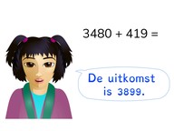 Optellen t/m 10.000 met eenvoudige getallen