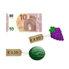 Schattend aftrekken met kommabedragen t/m 20 euro