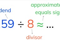 Estimated division with numbers to 1,000 by a number less than 10