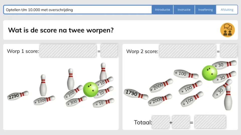 Optellen t/m 10000 opgave Optellen t/m 10000 opgave