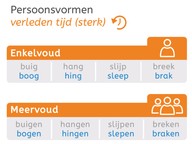 Pv. verleden tijd sterk zonder stam op d, t, v of z