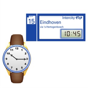 Koppelen van analoge klokken aan digitale klokken met lage tijden met kwartieren