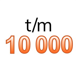 Kennen van de getallen t/m 10.000
