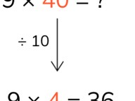 Multiplying multiples of 10 using the zero rule