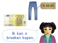 Schattend delen met kommabedragen t/m 1000 euro