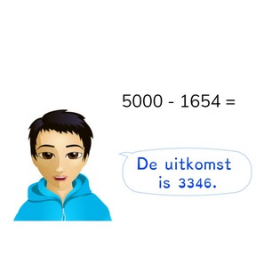 Aftrekken t/m 10.000 vanaf een duizendvoud