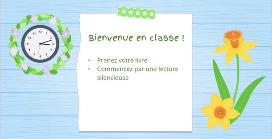 Accueillez vos élèves