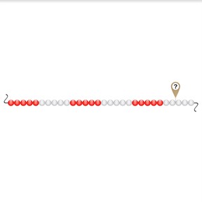 Recognizing to 30 on bead strings