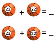 Addition to 100 with one more or one less