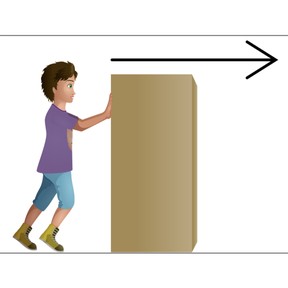 Predict how objects will change direction with a push or pull