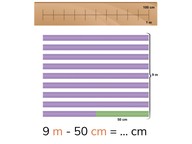 Subtracting cm and m