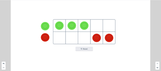 Digital ten frame tool on a classroom smartboard