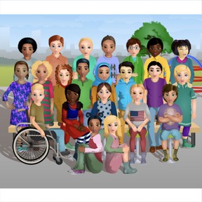 Human characteristics of a community