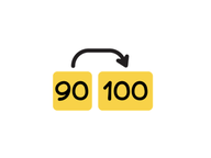 Counting forwards and backwards up to 100